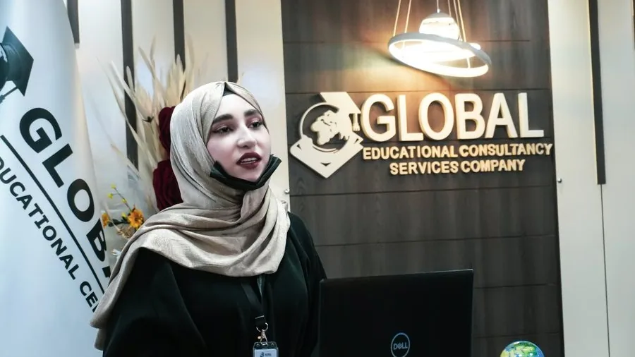 Inside the GECSC office in Kabul