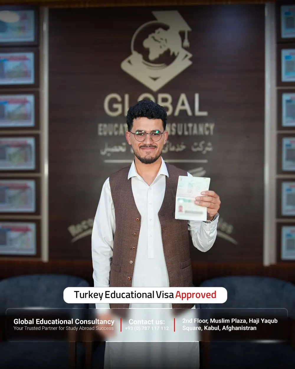 GECSC student with an approved study visa