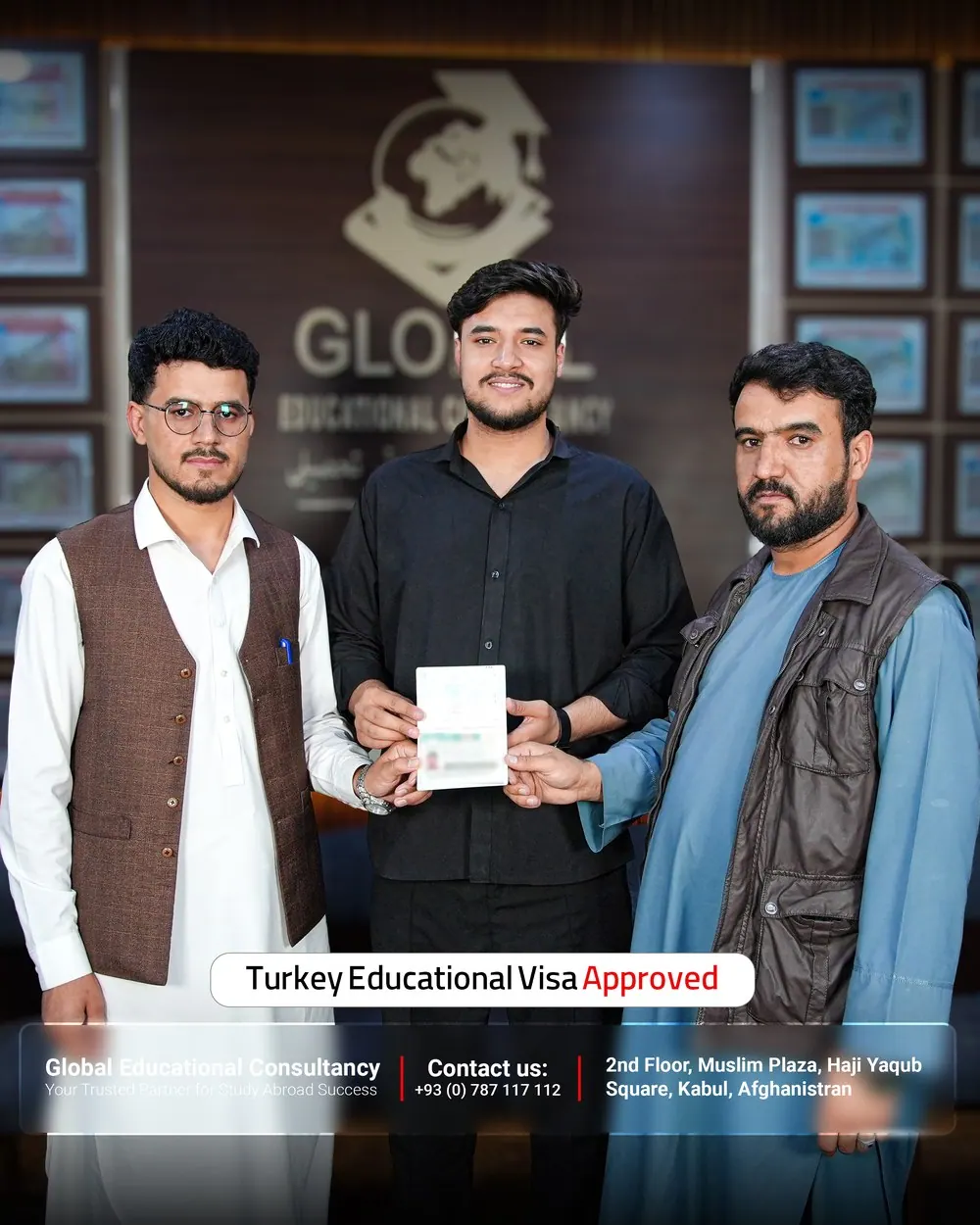 GECSC student with an approved study visa