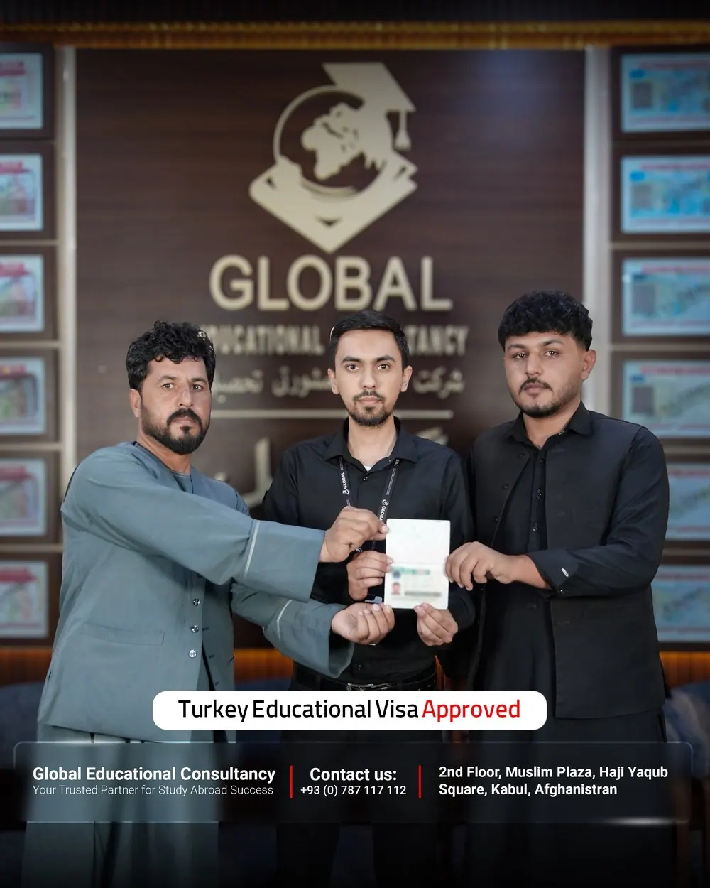 GECSC student with an approved study visa