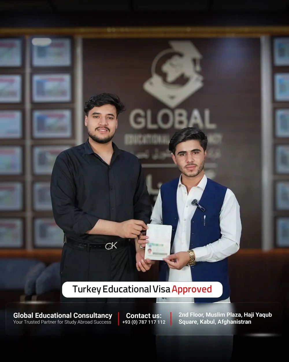 GECSC student with an approved study visa