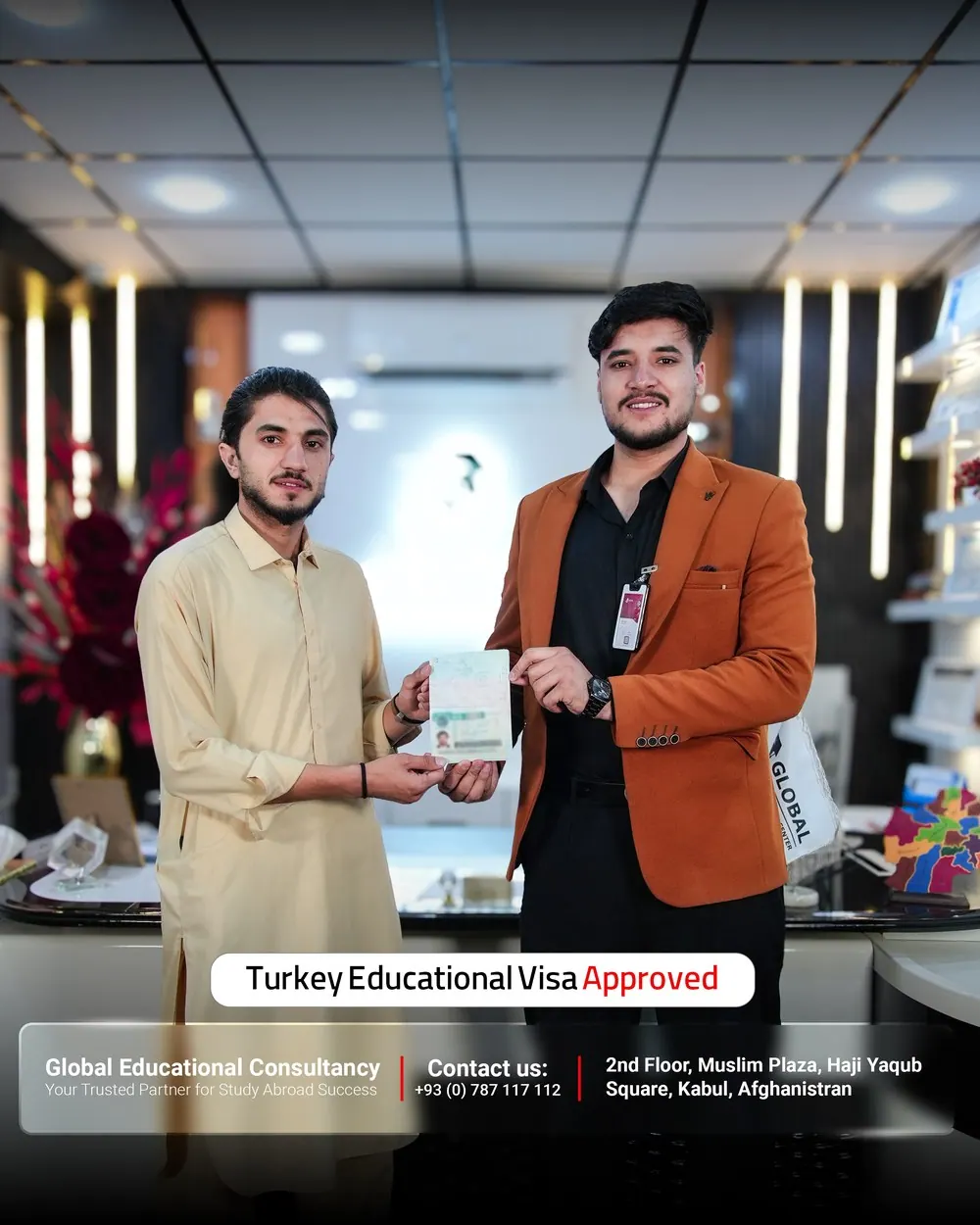 GECSC student with an approved study visa
