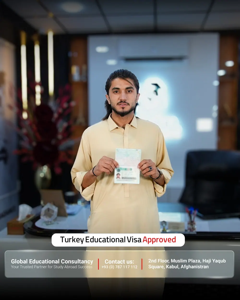 GECSC student with an approved study visa