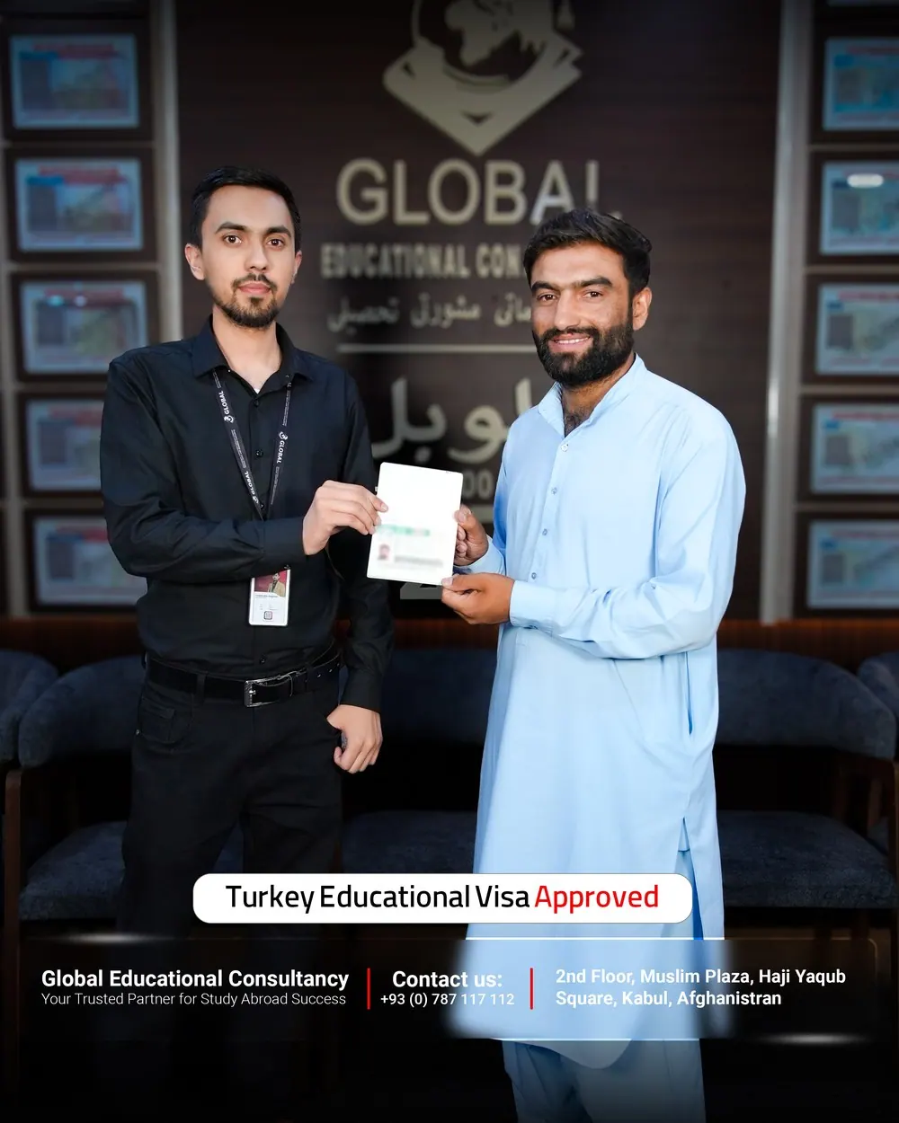 GECSC student with an approved study visa