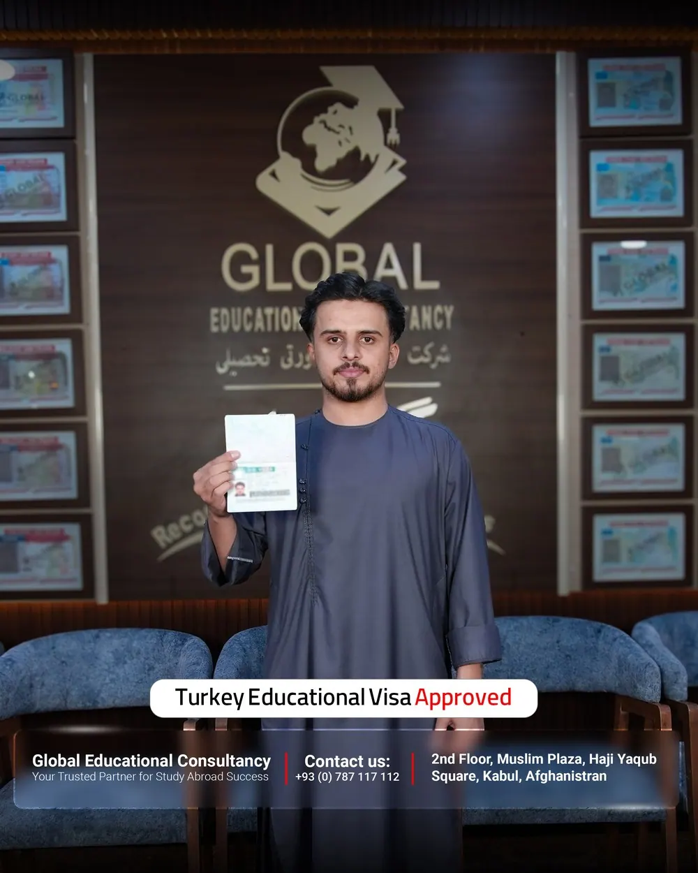 GECSC student with an approved study visa