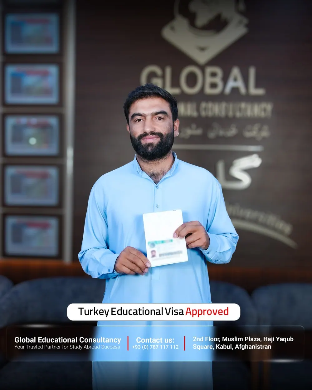 GECSC student with an approved study visa