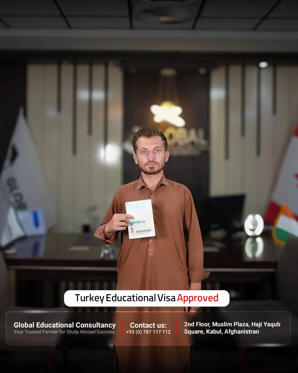 GECSC student with an approved study visa