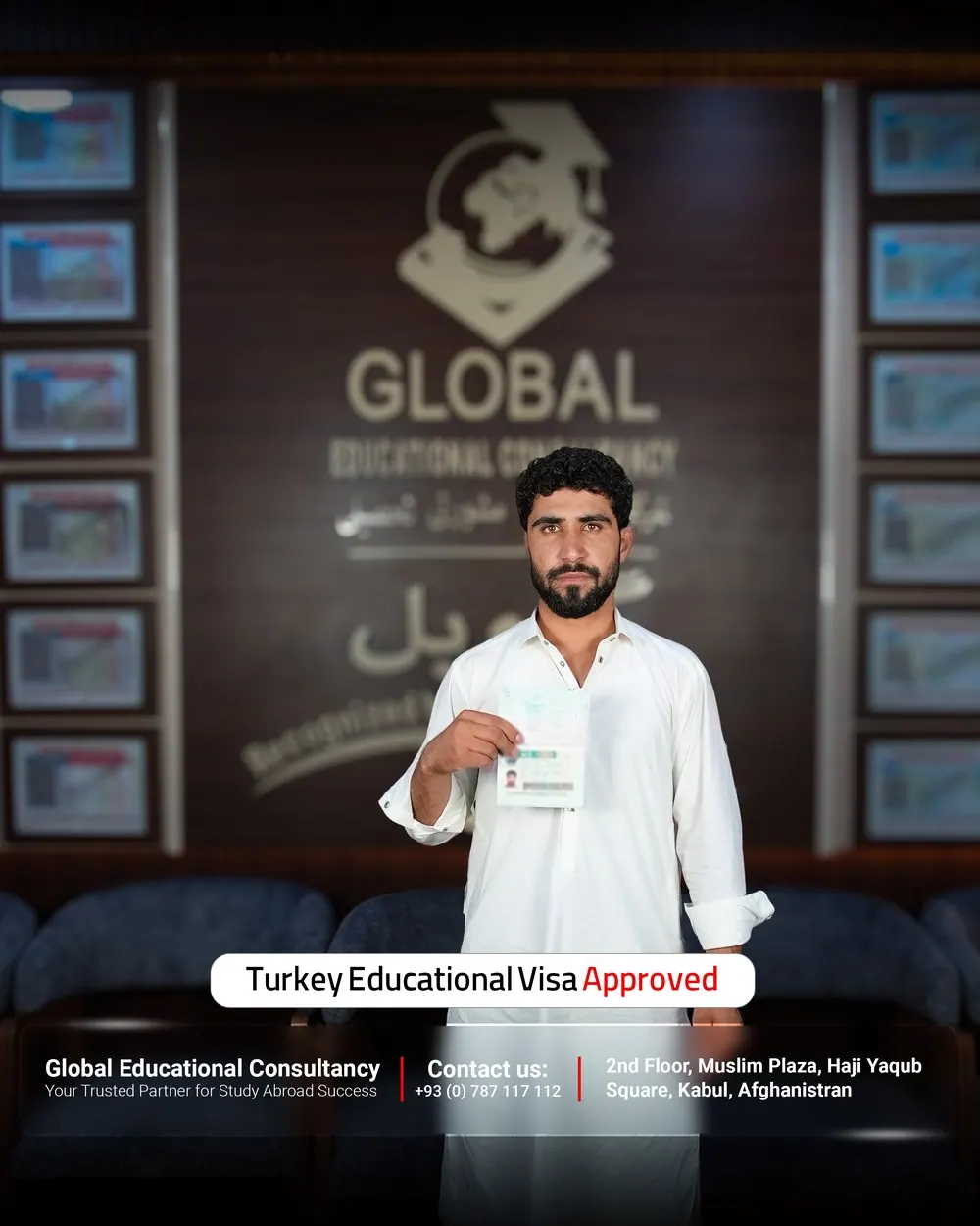 GECSC student with an approved study visa