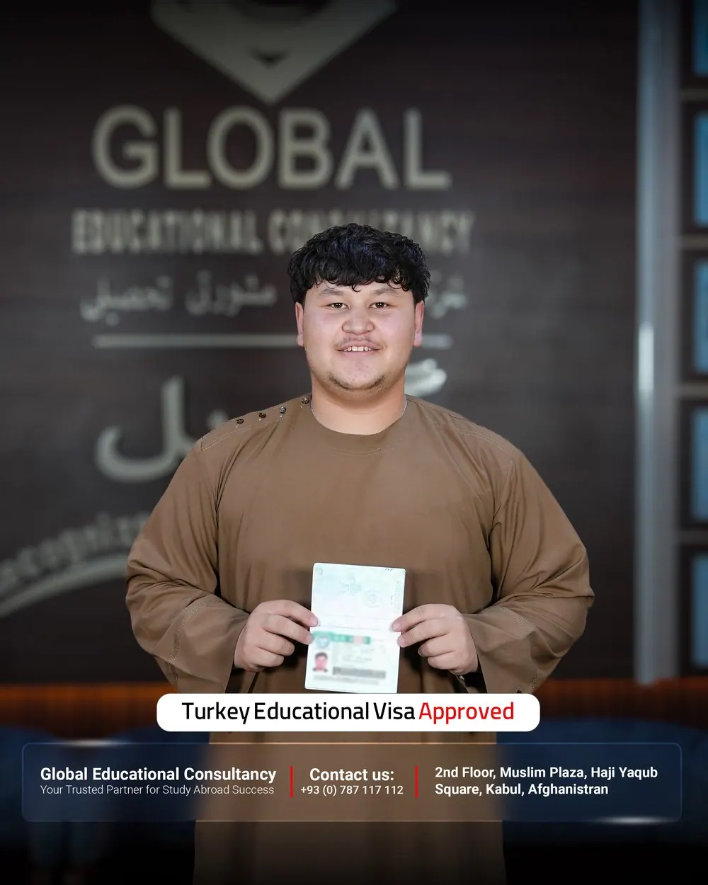 GECSC student with an approved study visa