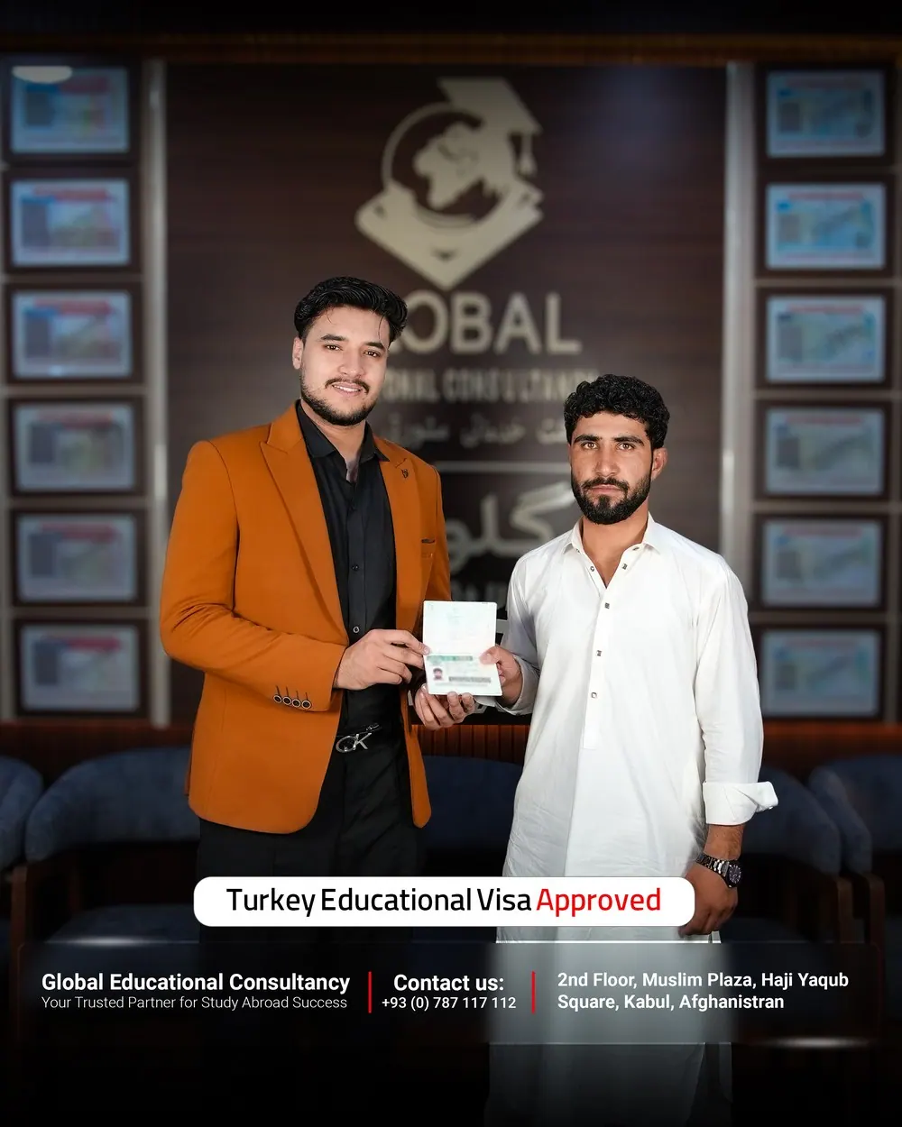 GECSC student with an approved study visa