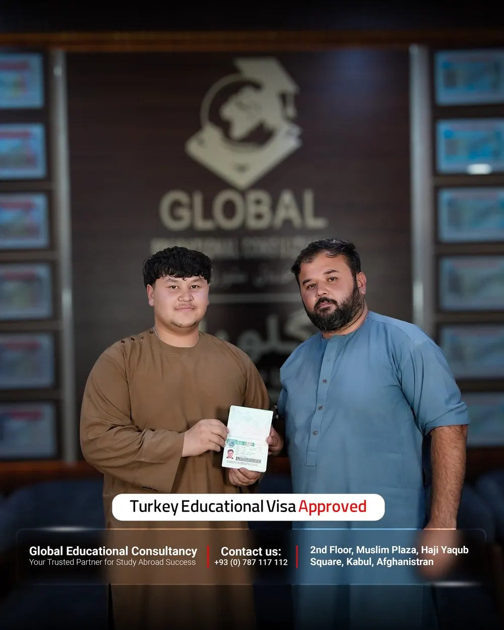 GECSC student with an approved study visa