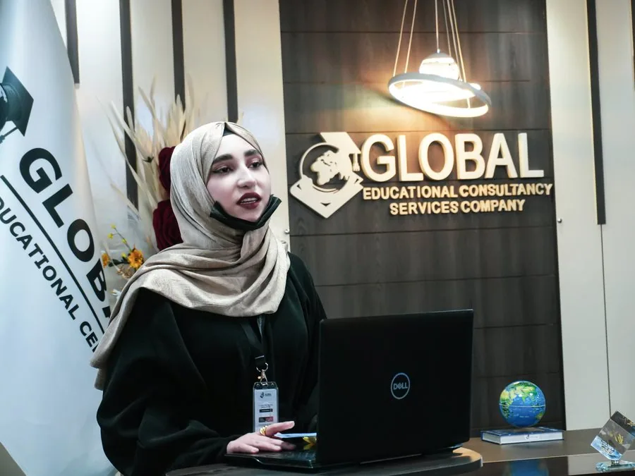 The reception desk at the GECSC office