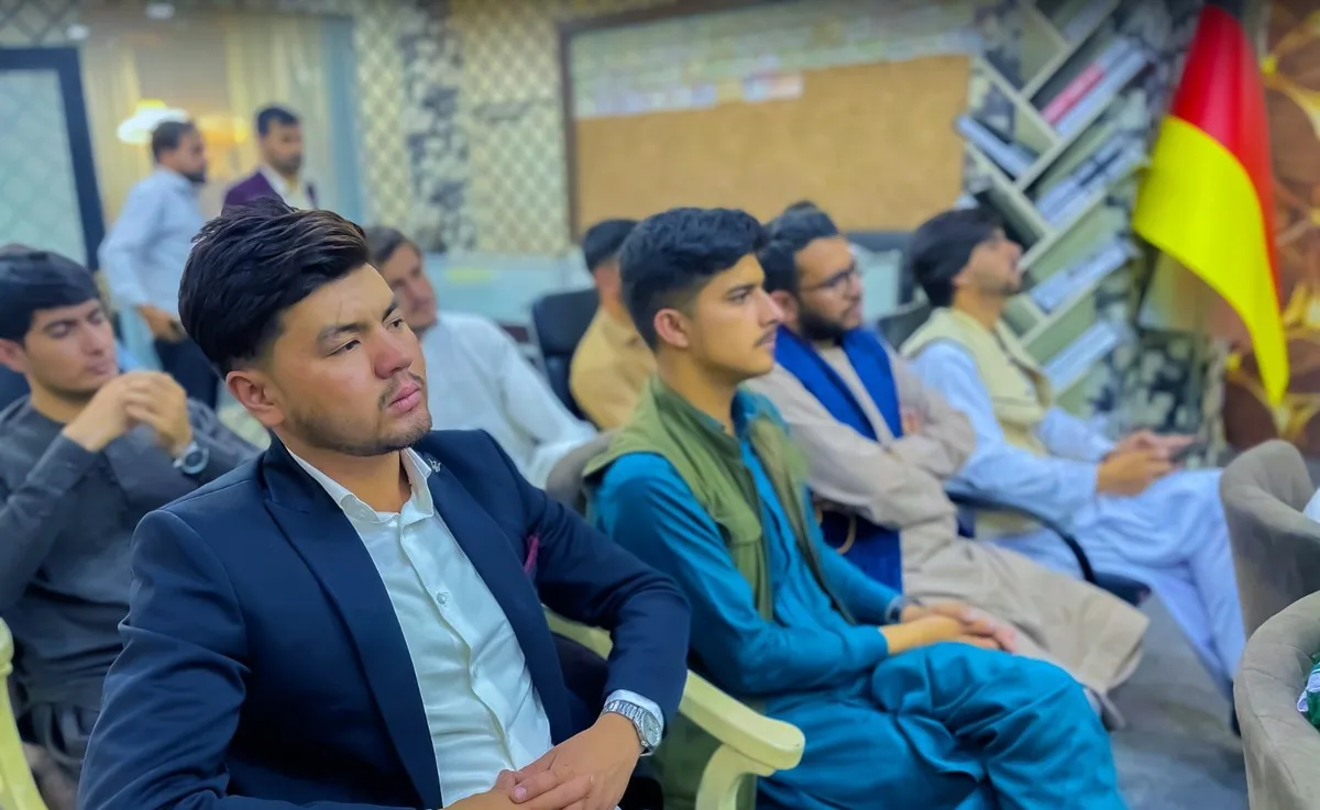 The room during the Study Abroad seminar — GECSC office, Kabul, 16 May 2022