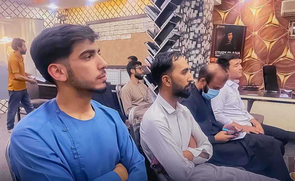 The room during the Study Abroad seminar &mdash; GECSC office, Kabul, 16 May 2022