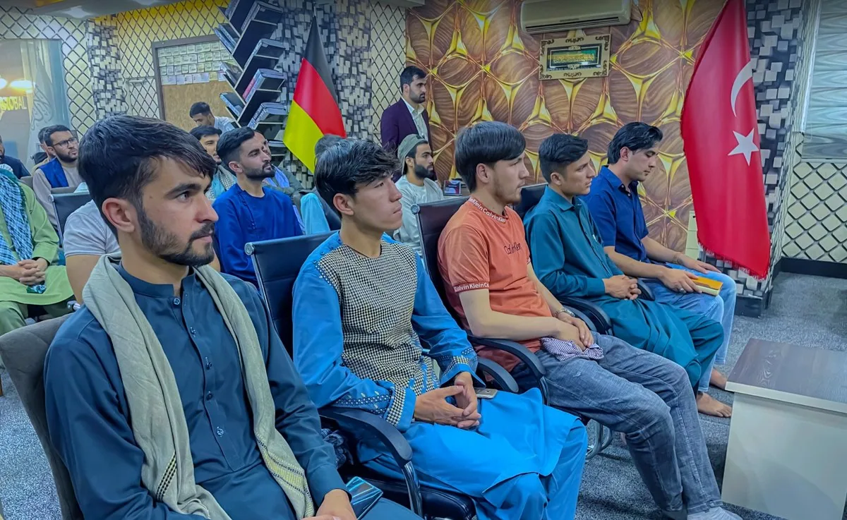 The room during the Study Abroad seminar &mdash; GECSC office, Kabul, 16 May 2022