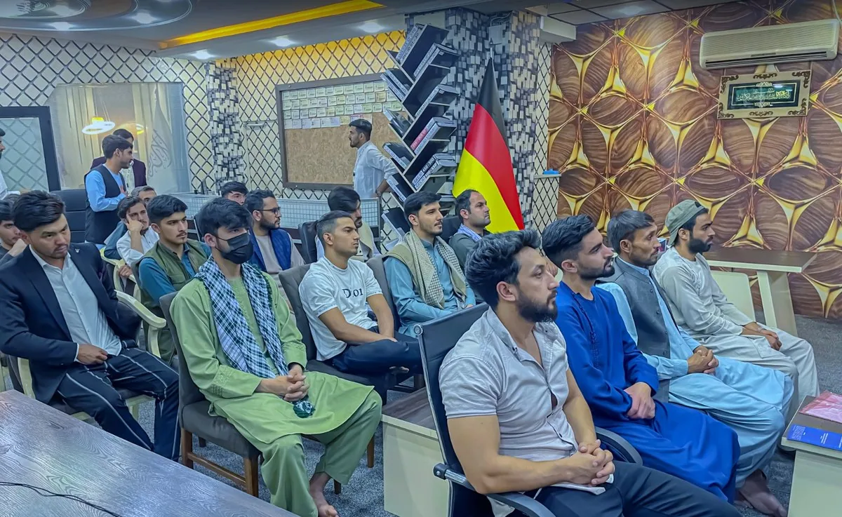 The room during the Study Abroad seminar &mdash; GECSC office, Kabul, 16 May 2022