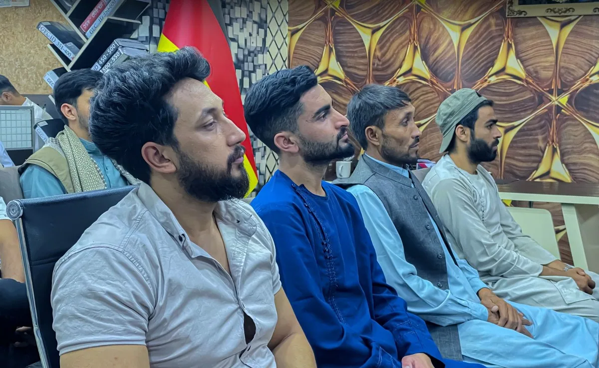 The room during the Study Abroad seminar &mdash; GECSC office, Kabul, 16 May 2022