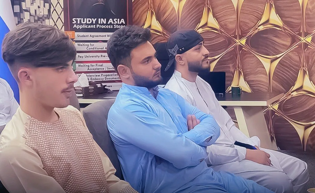 The room during the Study Abroad seminar &mdash; GECSC office, Kabul, 16 May 2022