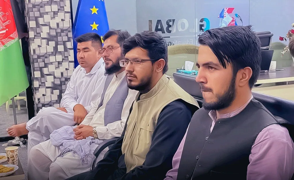 The room during the Study Abroad seminar &mdash; GECSC office, Kabul, 16 May 2022