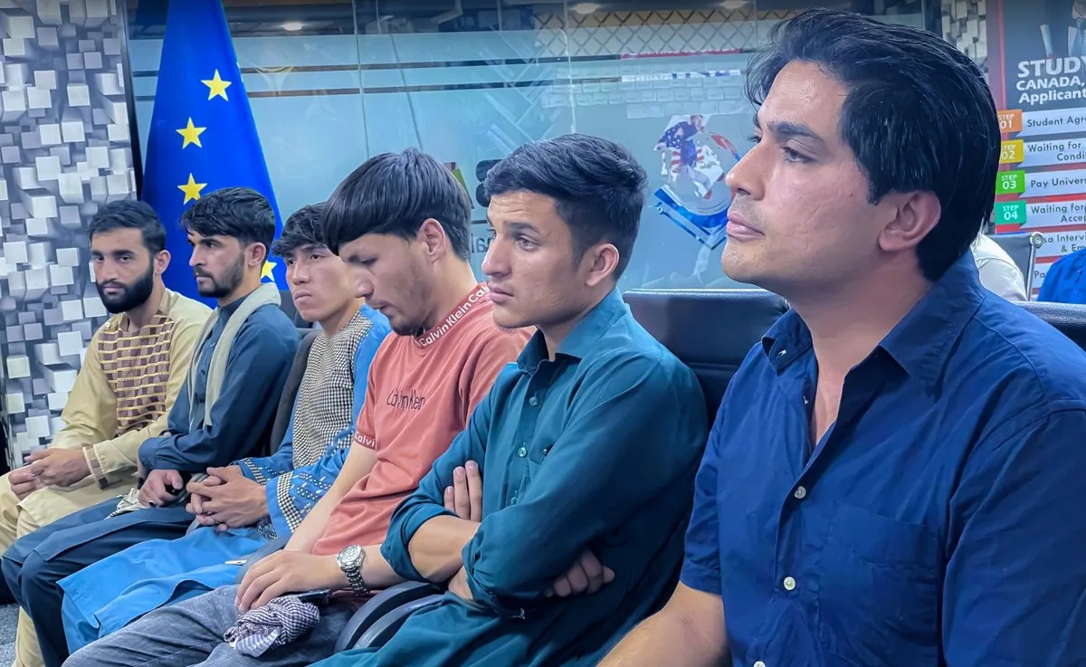 The room during the Study Abroad seminar — GECSC office, Kabul, 16 May 2022