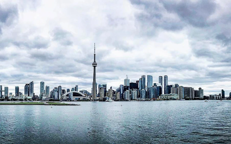The Toronto skyline and CN Tower