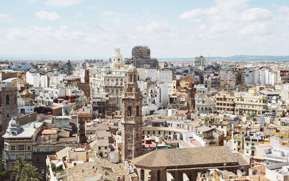 Rooftops of Valencia, Spain